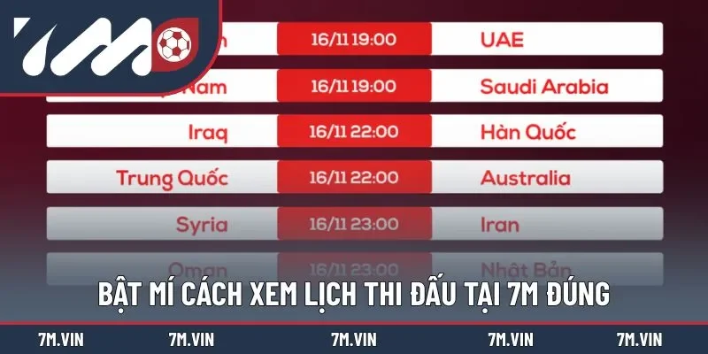 Bật mí 5 bước tra cứu lịch thi đấu