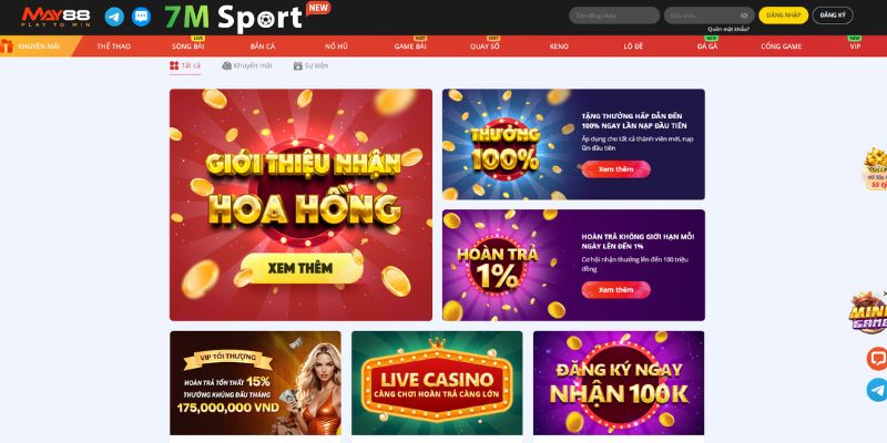 Nhà cái luôn biết chiều khách khi tung ra nhiều chương trình khuyến mãi với ưu đãi hấp dẫn